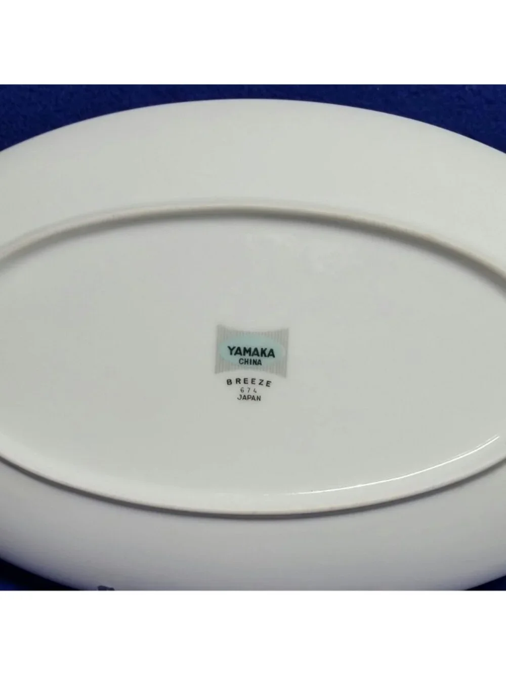 Yamaka China Breeze Underplate or Relish Dish 674 Pink, Brown and Grey Leaves